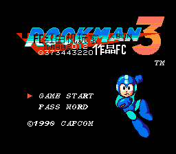 Rockman 3 - KBON Title Screen
